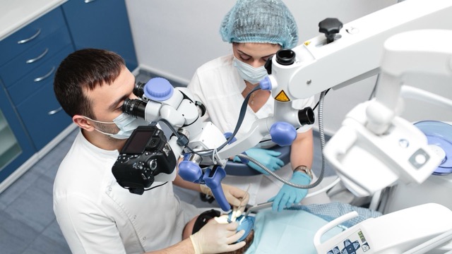 Использование микроскопа